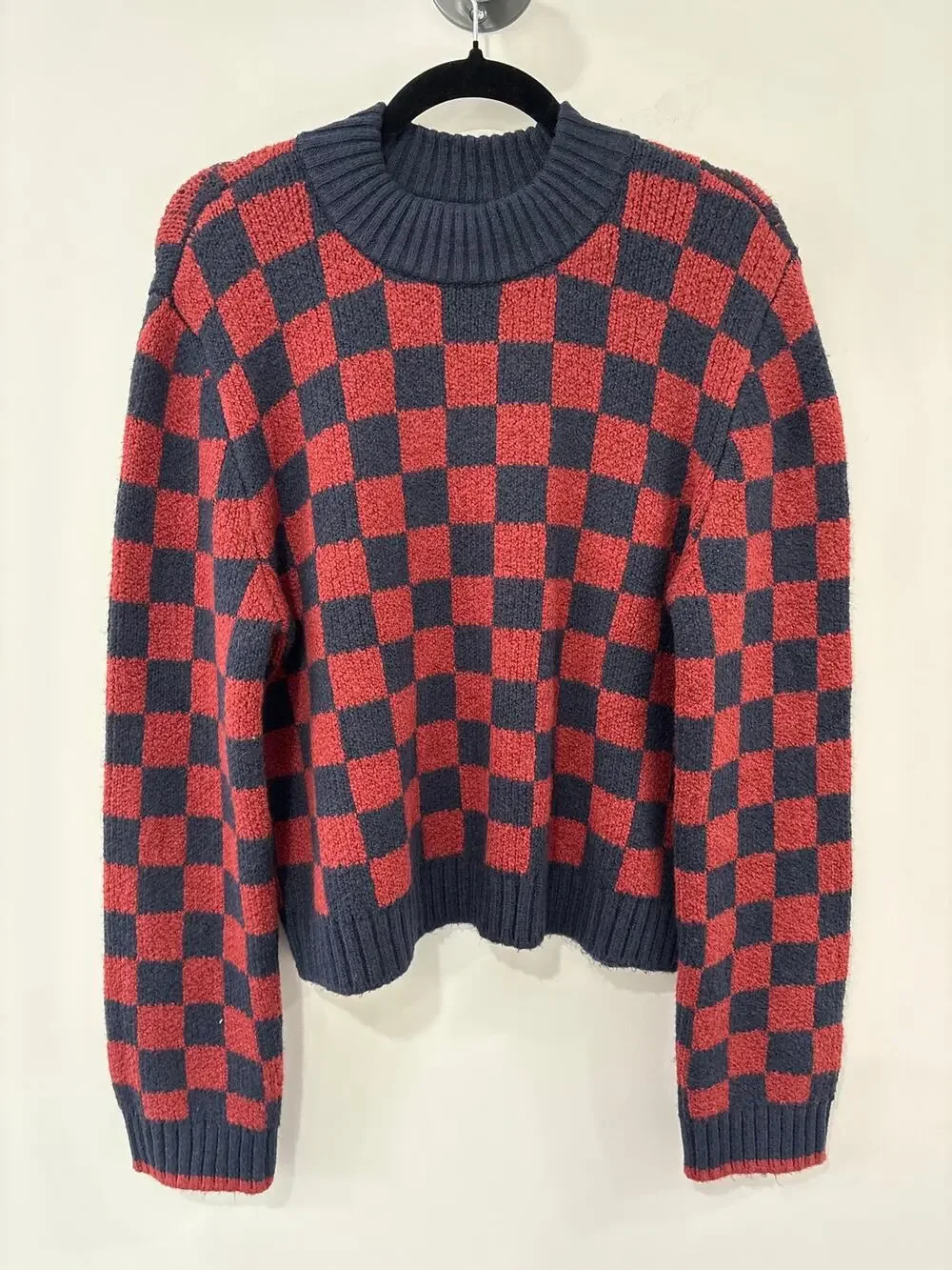 NWT Vans Cameron Checkered Sweater Size S
